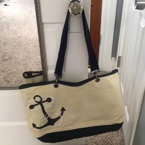 Thirty One Canvas Crew Anchor Tote Bag